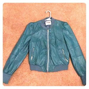 Faux leather jacket